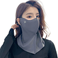 Bufanda de cuello con protección UV para mujer, máscara facial de seda helada, cubierta envolvente para exteriores, deportes, ciclismo, protector solar a prueba de polvo, verano - Miniatura 4