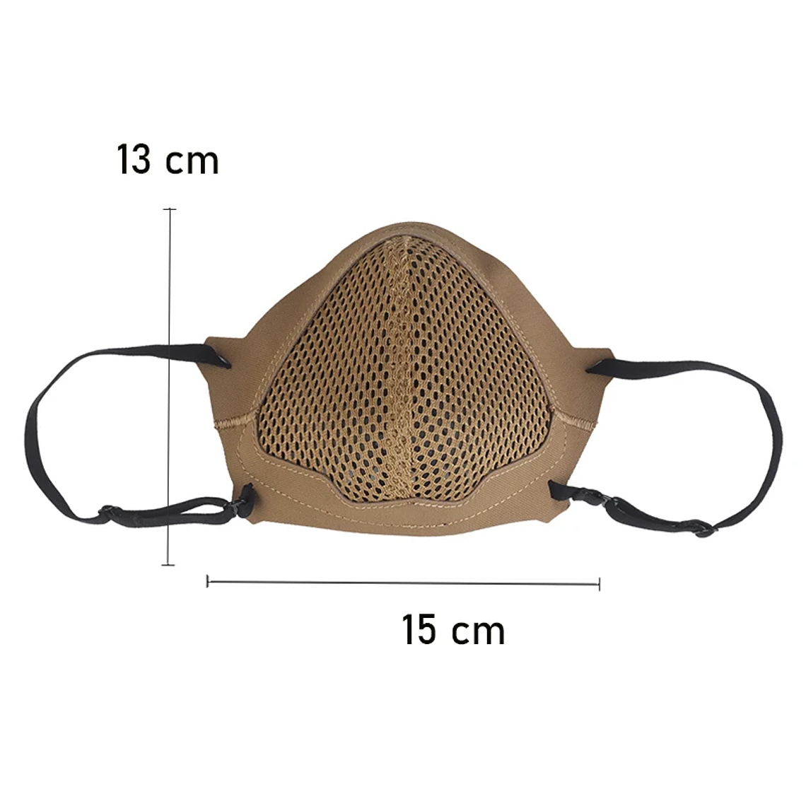 Máscara táctica de tiro MSK1, mascarilla de silicona plegable, protectora de media cara para entrenamiento de tiro, caza al aire libre 5