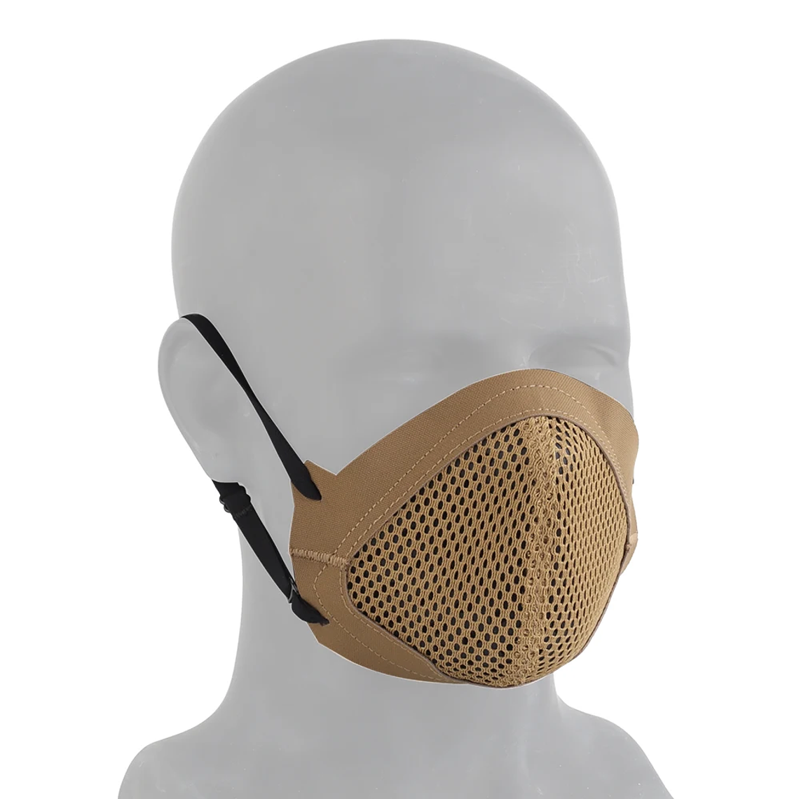 Máscara táctica de tiro MSK1, mascarilla de silicona plegable, protectora de media cara para entrenamiento de tiro, caza al aire libre 8