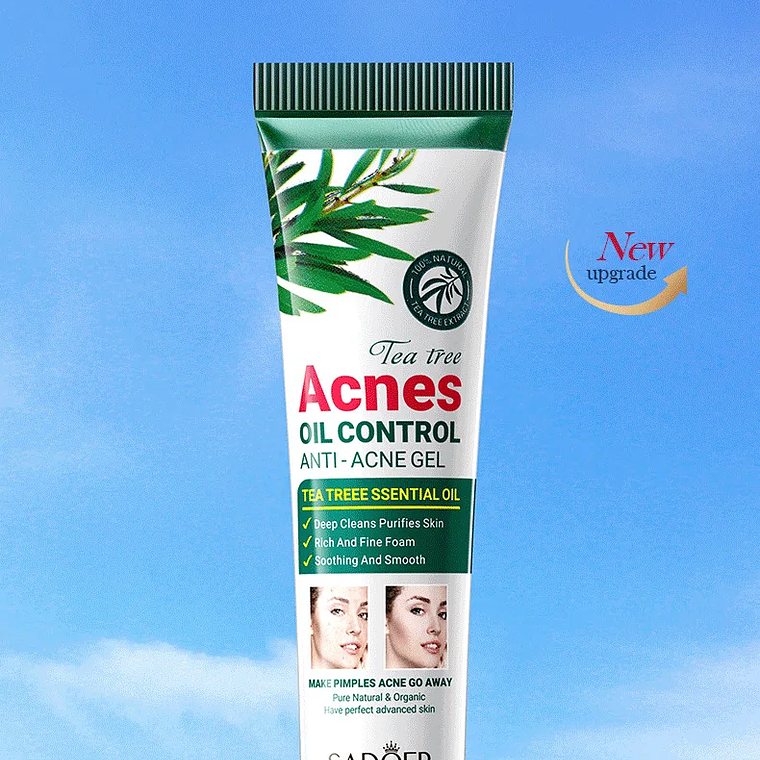 SADOER árbol de té crema eliminadora de acné cuidado de la piel Facial Control de aceite cremas de Gel Facial hidratante crema Facial cuidado de la piel 7