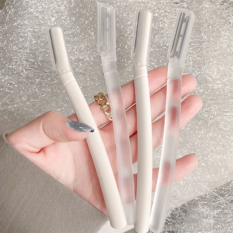 Cuchillo de recorte, maquinilla de afeitar para cejas, recortador de cejas seguro, antiarañazos, herramienta de afeitado de cejas, maquinilla de afeitar Facial, juego de herramientas de belleza para  5