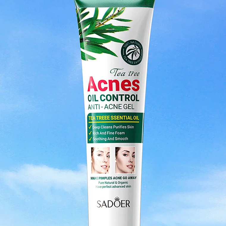 SADOER árbol de té crema eliminadora de acné cuidado de la piel Facial Control de aceite cremas de Gel Facial hidratante crema Facial cuidado de la piel 13
