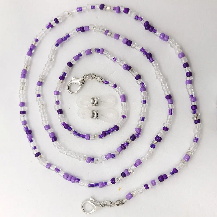 Cadenas de gafas de moda para mujer, cadenas de gafas de sol de cristal, soporte de cordón antideslizante para gafas, collar con cordón bohemio 11