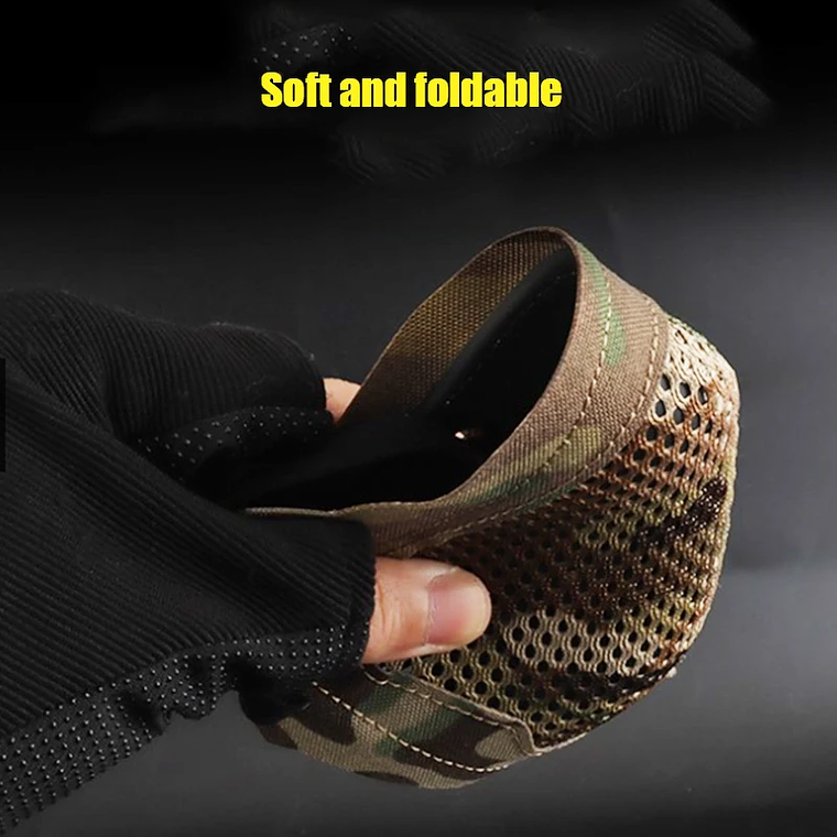 Máscara táctica de tiro MSK1, mascarilla de silicona plegable, protectora de media cara para entrenamiento de tiro, caza al aire libre 13