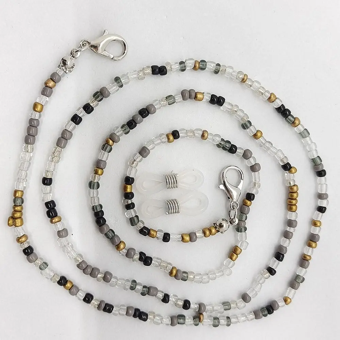 Cadenas de gafas de moda para mujer, cadenas de gafas de sol de cristal, soporte de cordón antideslizante para gafas, collar con cordón bohemio 14