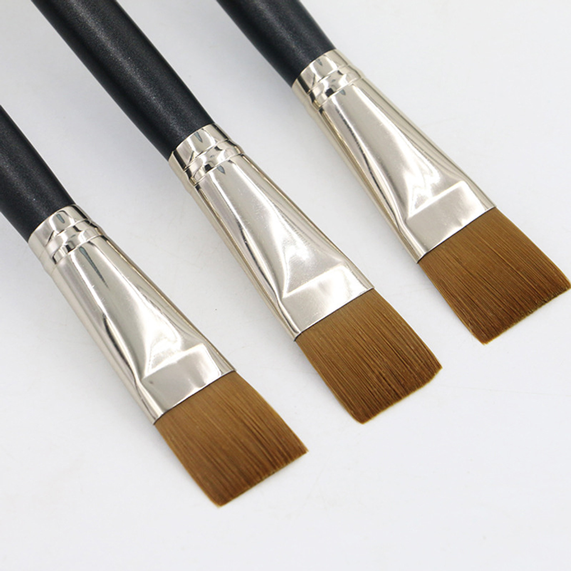 Brocha de base cuadrada y plana para mujer, corrector de pelo suave, licuadora de crema BB, mascarilla facial, pincel de pintura, herramienta de maquillaje para el cuidado de la piel 6