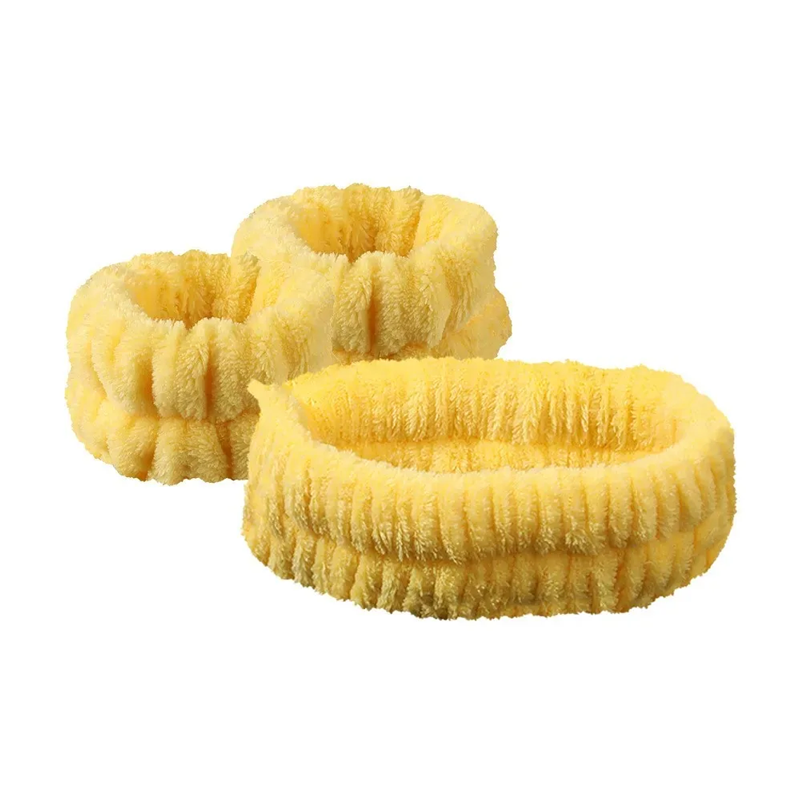 Diadema con lazo, conjunto de muñequera, toalla elástica suave para lavado de cara, ducha, maquillaje, Yoga, deportes, diadema para el cuidado de la piel para mujeres y niñas 7