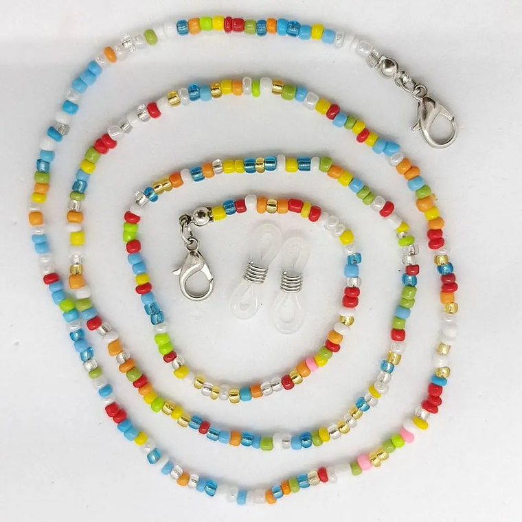 Cadenas de gafas de moda para mujer, cadenas de gafas de sol de cristal, soporte de cordón antideslizante para gafas, collar con cordón bohemio 16