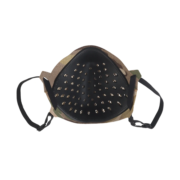 Máscara táctica de tiro MSK1, mascarilla de silicona plegable, protectora de media cara para entrenamiento de tiro, caza al aire libre 18