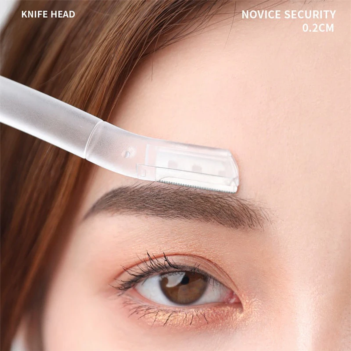 Cuchillo de recorte, maquinilla de afeitar para cejas, recortador de cejas seguro, antiarañazos, herramienta de afeitado de cejas, maquinilla de afeitar Facial, juego de herramientas de belleza para  14