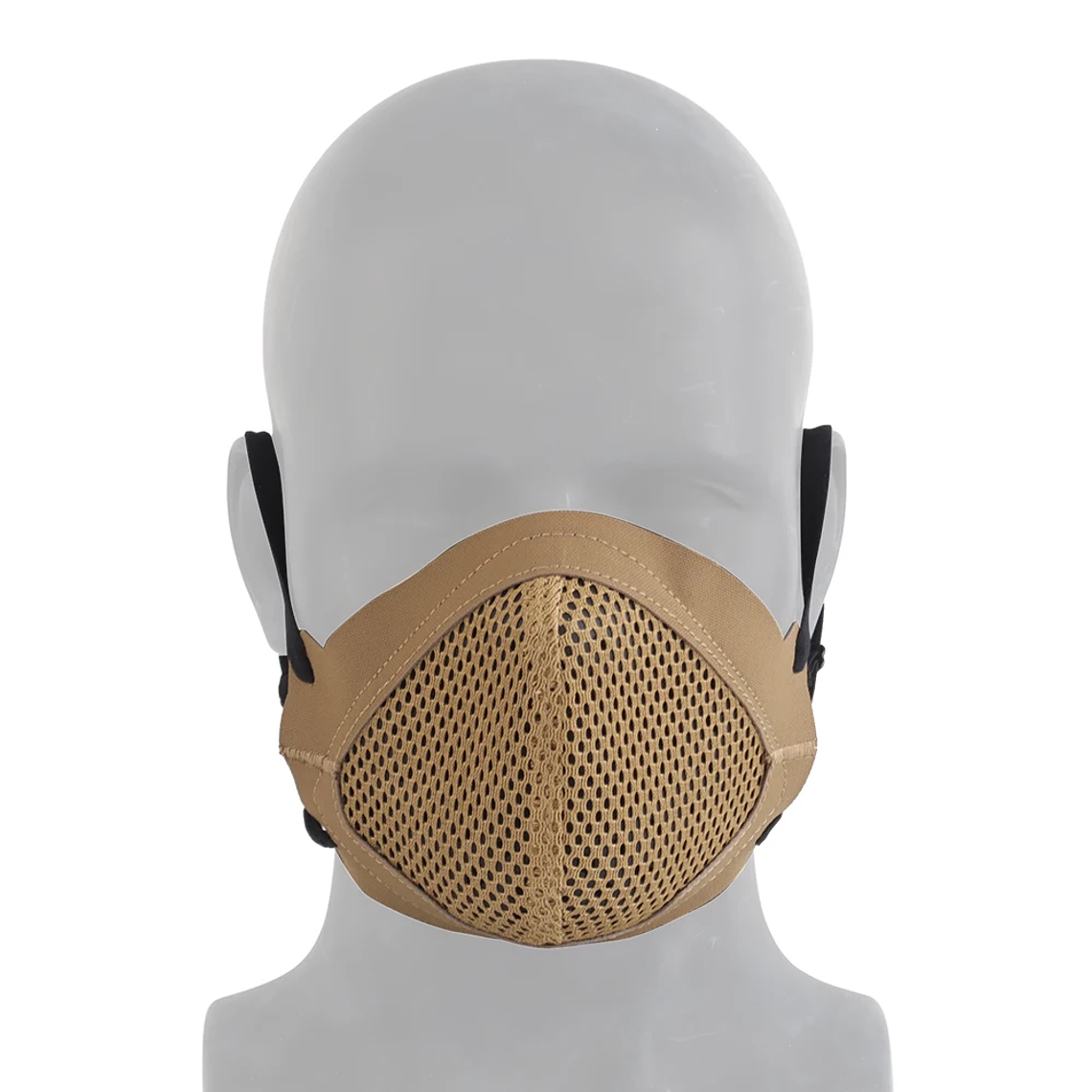 Máscara táctica de tiro MSK1, mascarilla de silicona plegable, protectora de media cara para entrenamiento de tiro, caza al aire libre 19