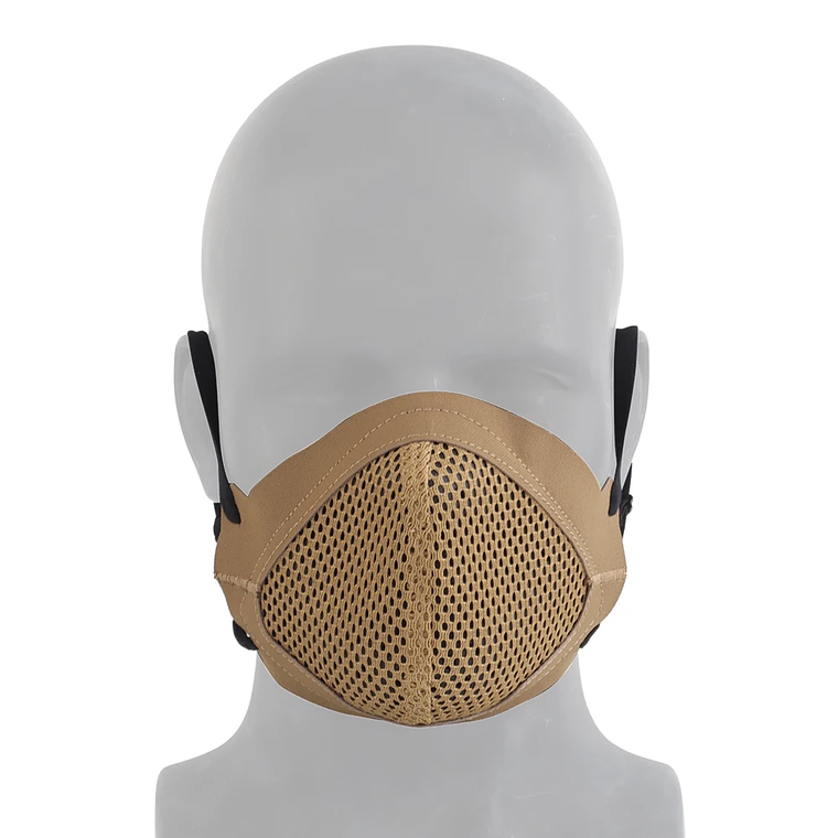 Máscara táctica de tiro MSK1, mascarilla de silicona plegable, protectora de media cara para entrenamiento de tiro, caza al aire libre 19