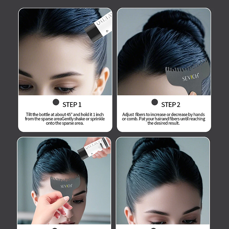 LEWEDO-polvo de fibra para el cabello, 25g, queratina, fibra para construcción del cabello, polvo para el crecimiento del cabello, polvo para peinar el cabello, producto para el crecimiento del cabel 19