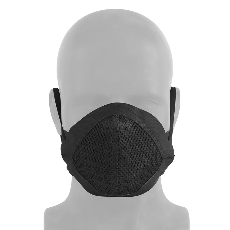 Máscara táctica de tiro MSK1, mascarilla de silicona plegable, protectora de media cara para entrenamiento de tiro, caza al aire libre 22