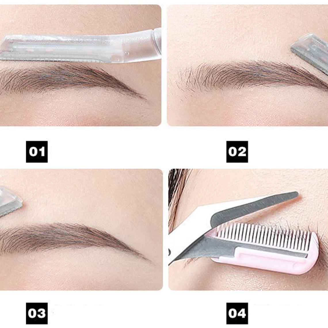 Cuchillo de recorte, maquinilla de afeitar para cejas, recortador de cejas seguro, antiarañazos, herramienta de afeitado de cejas, maquinilla de afeitar Facial, juego de herramientas de belleza para  21