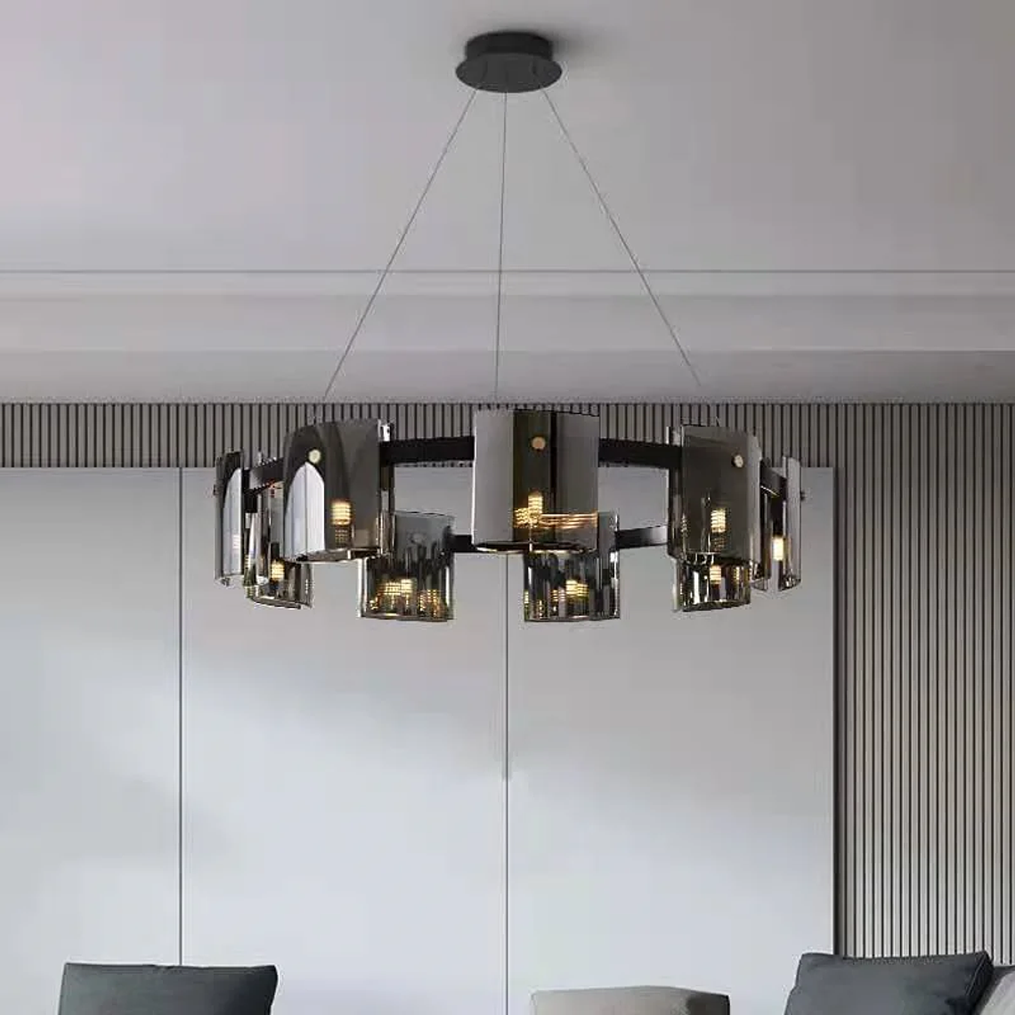Adjustable Height Nordic Restaurant Chandelier for Villa Creative Household Exhibition Hall Bedrooms Design for Contracted 1