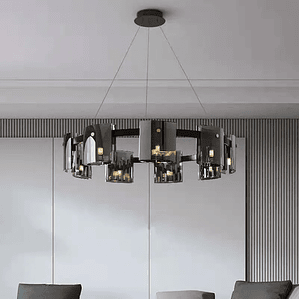 Adjustable Height Nordic Restaurant Chandelier for Villa Creative Household Exhibition Hall Bedrooms Design for Contracted