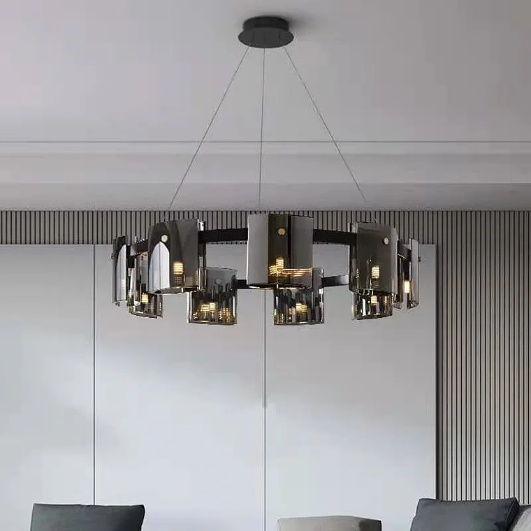 Adjustable Height Nordic Restaurant Chandelier for Villa Creative Household Exhibition Hall Bedrooms Design for Contracted 1
