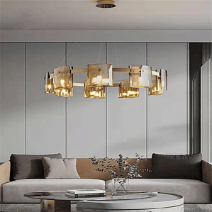 Adjustable Height Nordic Restaurant Chandelier for Villa Creative Household Exhibition Hall Bedrooms Design for Contracted