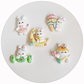 Cute Cartoon Ice Cream Candy Rabbit Flat Back Resin Cabochons Scrapbooking DIY Jewelry Craft Decoration Accessories - Miniatura 2