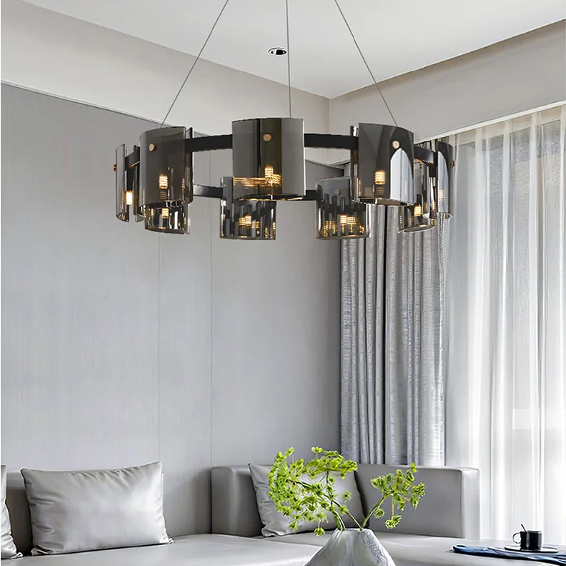 Adjustable Height Nordic Restaurant Chandelier for Villa Creative Household Exhibition Hall Bedrooms Design for Contracted 5