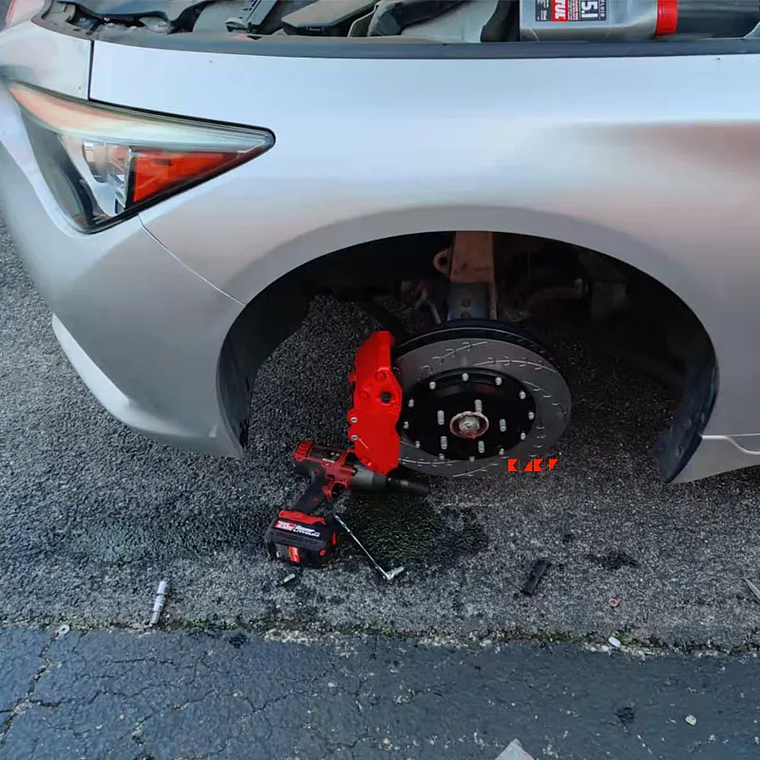 KLAKLE High Performance Racing 9040 Brake Caliper 380*32MM Brake Rotor for Infiniti Q50 4