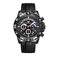 ONOLA 6850 New Top Brand Luxury Fashion Men's Quartz Watch Glass Pointer Hands Alloy Case Rubber Strap 3BAR Water Resistant - Miniatura 9