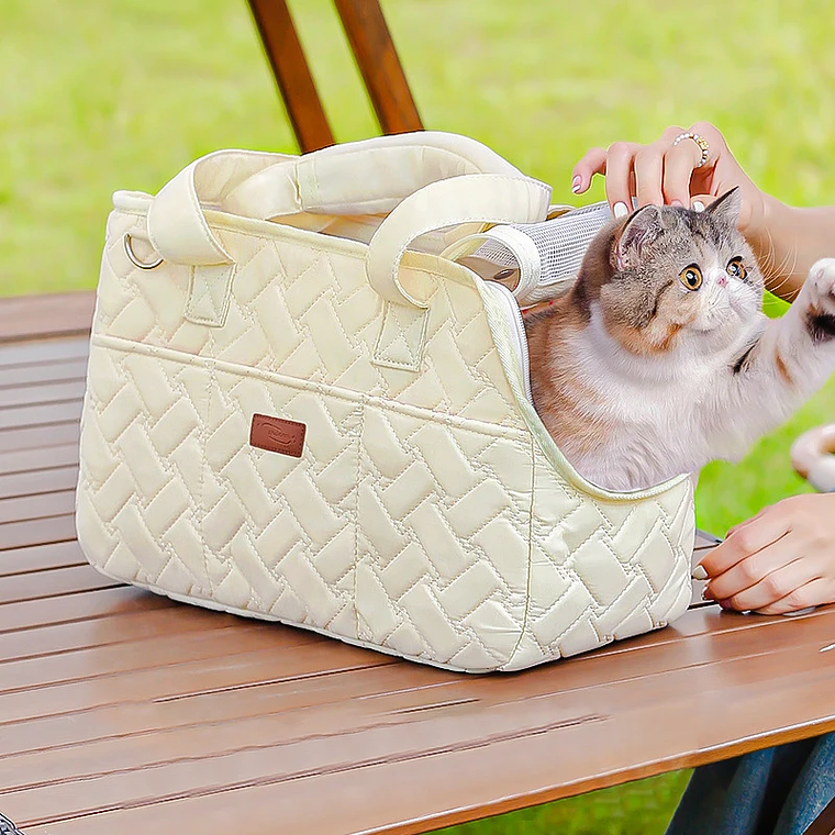 Bolsa de transporte para gatos, bolsa multifunción portátil sin Escape para mascotas, bolsa cruzada transpirable de gran capacidad, bolsa suave portátil zwq 1