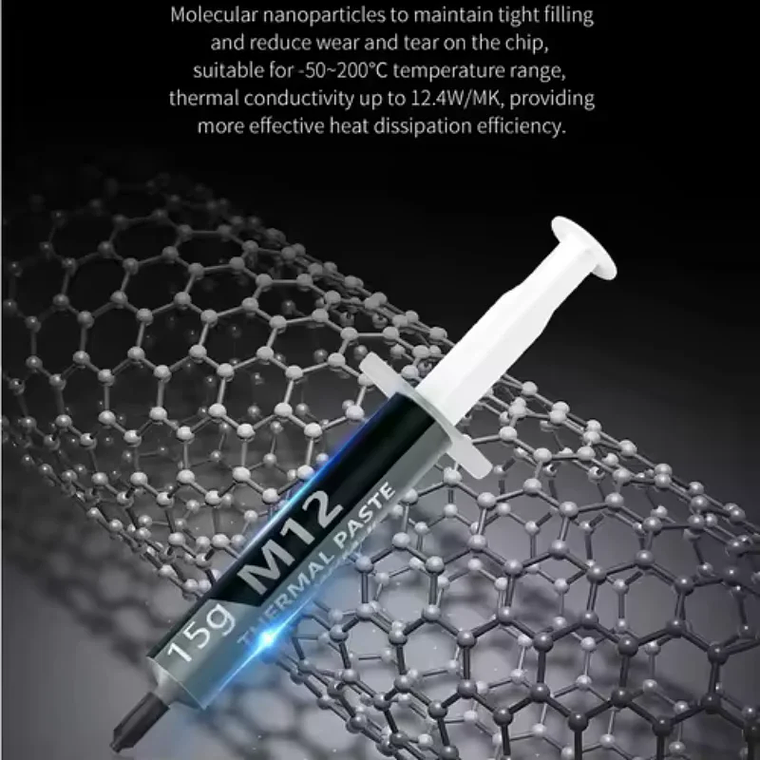 Pasta térmica EP, pasta de grasa conductora térmica de rendimiento 12,4 W/MK 1/4/8/15/30g para juegos, PC, PS5, CPU, refrigeración GPU 3
