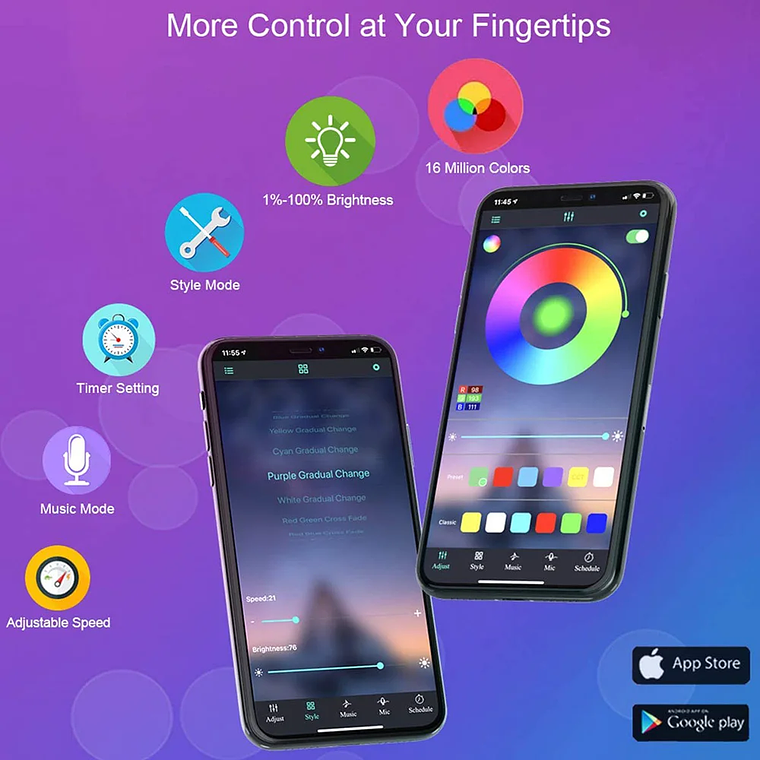 Cinta de luz LED con Bluetooth y USB, cinta Flexible de luces RGB, 5050 SMD, 5V, diodo autoadhesivo para TV y Escritorio 4