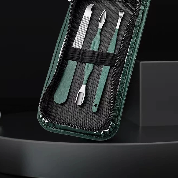 Juego de tijeras de uñas para hombre y mujer, cortaúñas especial de gama alta para el hogar, herramientas de belleza de manicura, 6 piezas portátiles para el hogar 10