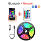 Cinta de luz LED con Bluetooth y USB, cinta Flexible de luces RGB, 5050 SMD, 5V, diodo autoadhesivo para TV y Escritorio - thumbnail 7
