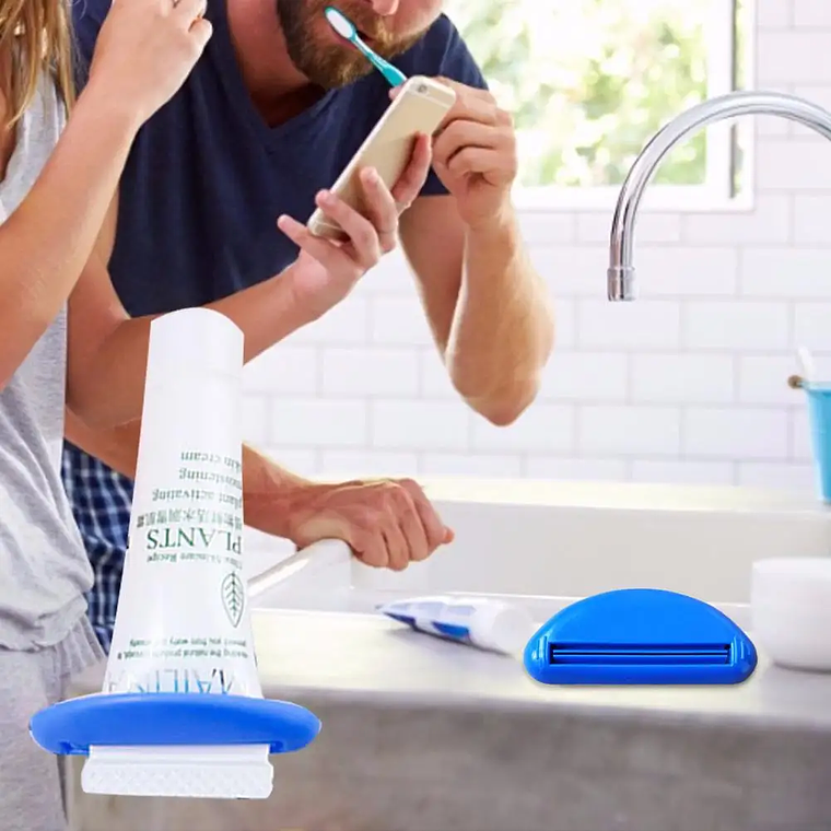 Dispensador de pasta de dientes Manual multifunción, exprimidor de tubo de crema, pinza de extrusión, 1 piezas 16