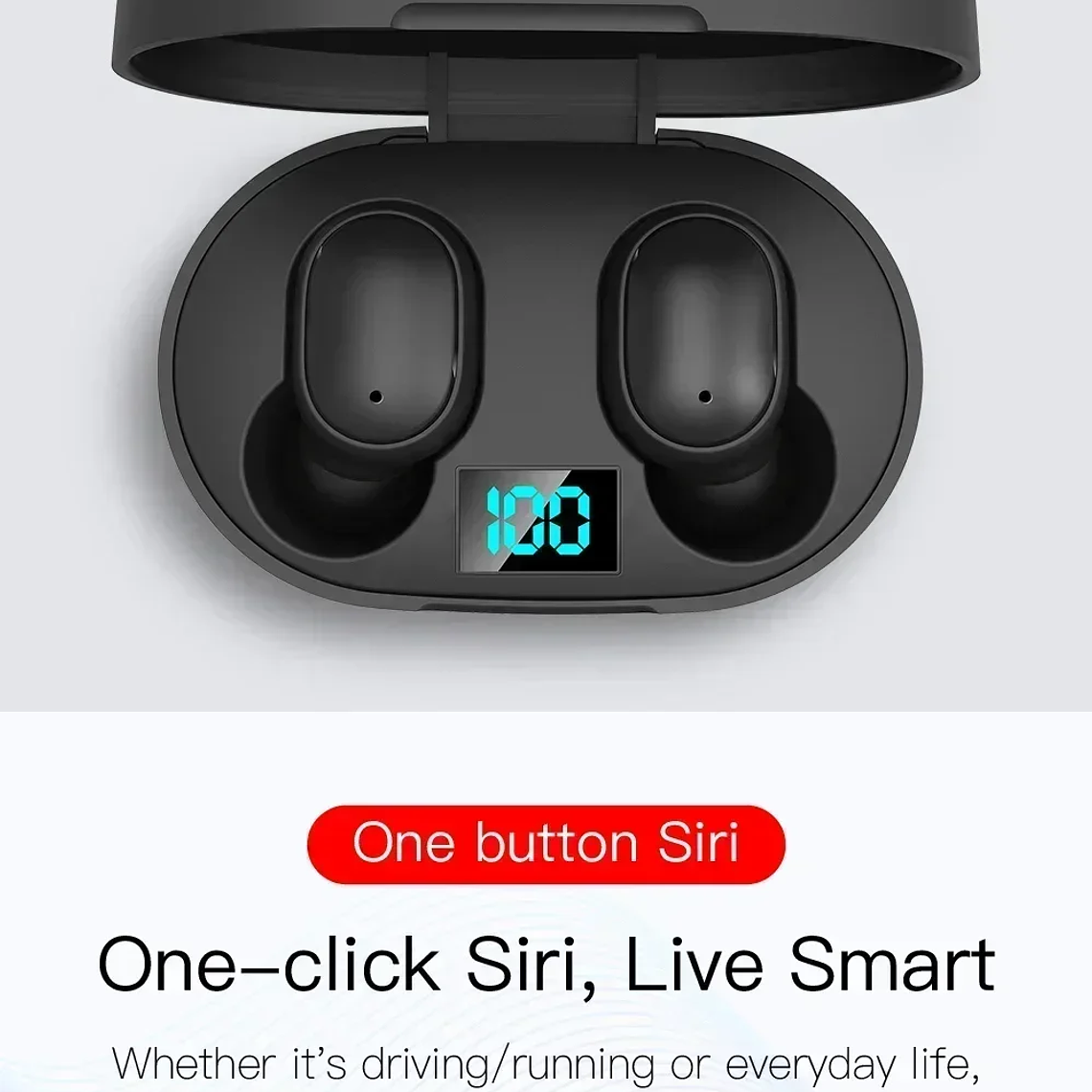 Auriculares inalámbricos Bluetooth E6S TWS auriculares Bluetooth auriculares inalámbricos auriculares con cancelación de ruido con micrófono 12