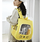 Bolsa de transporte para gatos, mochila para gatos, bolsa de hombro portátil transpirable para exteriores, portador de transporte para perros pequeños - Thumbnail 13