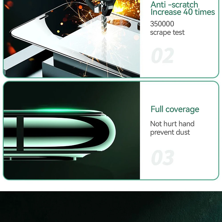 Joyroom 1/2/3 Uds Protector de pantalla de vidrio HD para iPhone 16 15 14 13 12 11 Pro Max protección de vidrio templado de pantalla completa para iPhone 13