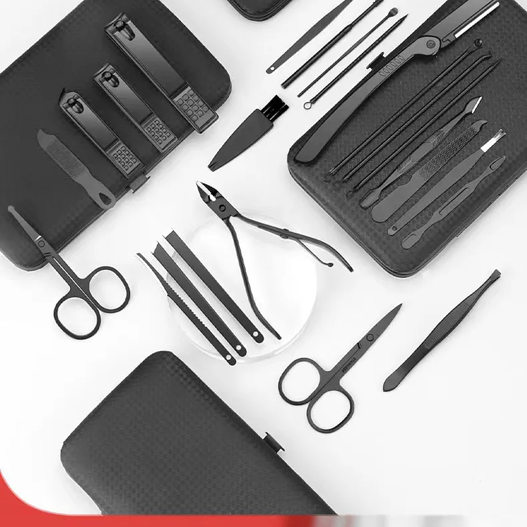 Juego de cortaúñas, herramientas de belleza prácticas, cortaúñas para manicura, cortaúñas, cuchillo para pedicura, cuchillo pelador de orejas, manicura de uñas T 16