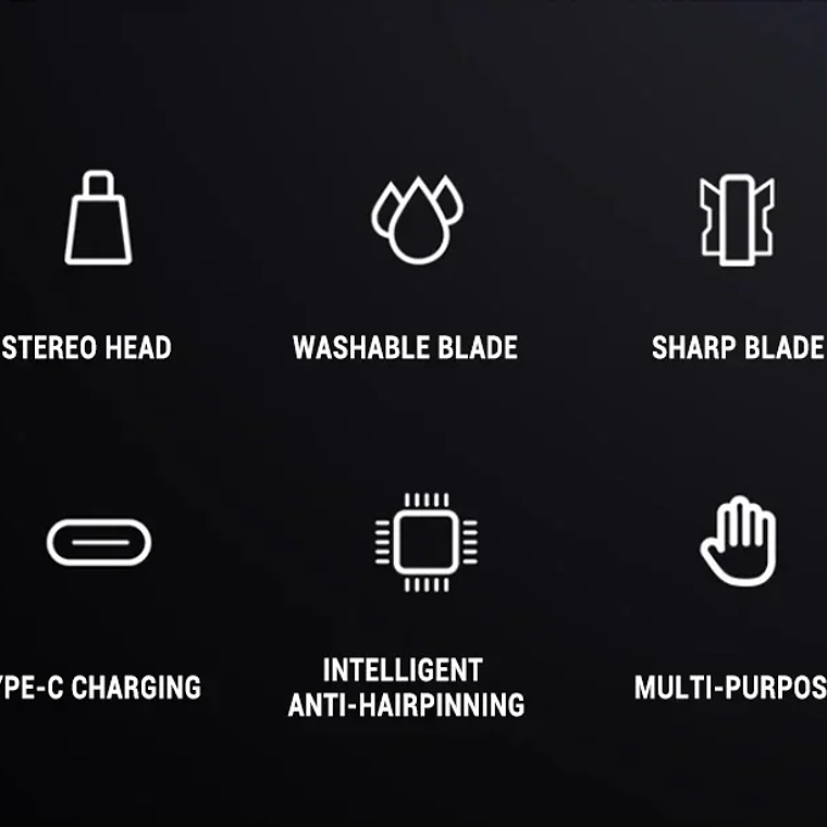 Cortadora de pelo eléctrica portátil 2 en 1 para hombres, cortadora de pelo para orejas y nariz, profesional, indolora, 2024 22