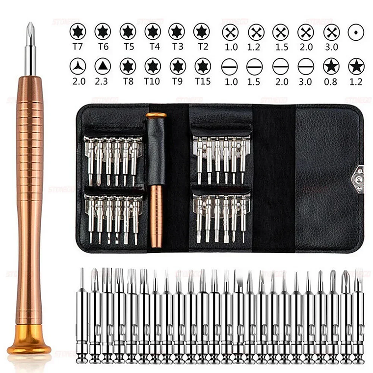 Juego de destornilladores de precisión para ordenador portátil, Kit de reparación profesional 152/25 en 1, T5, T6, Torx 20
