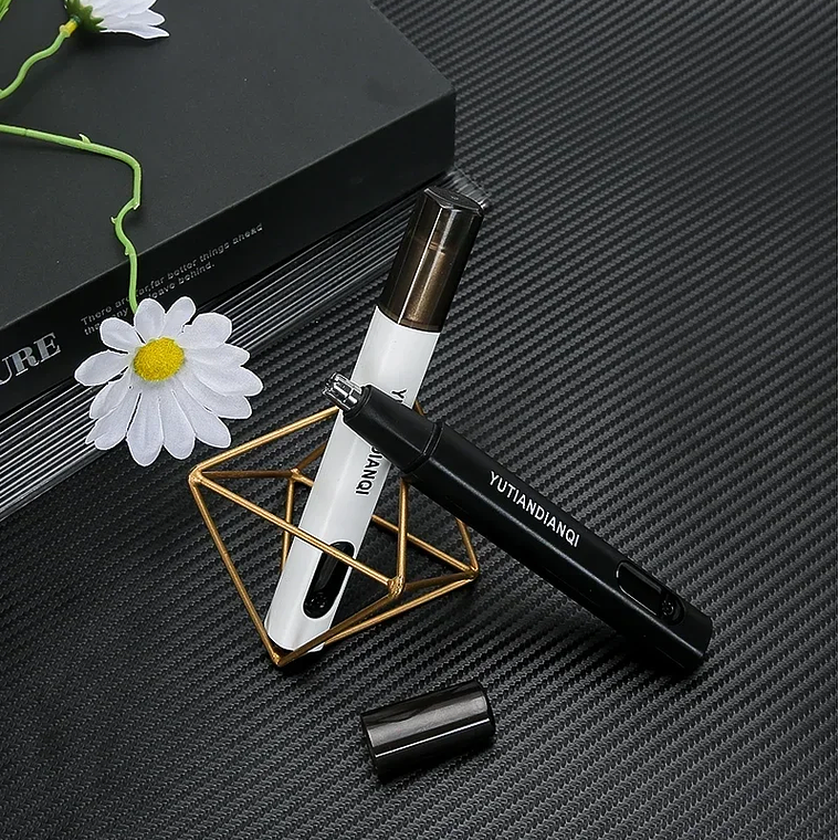 Cortadora de pelo eléctrica portátil 2 en 1 para hombres, cortadora de pelo para orejas y nariz, profesional, indolora, 2024 38