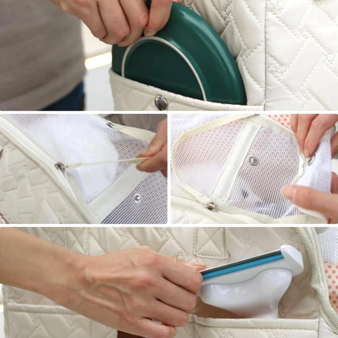 Bolsa de transporte para gatos, bolsa multifunción portátil sin Escape para mascotas, bolsa cruzada transpirable de gran capacidad, bolsa suave portátil zwq 5