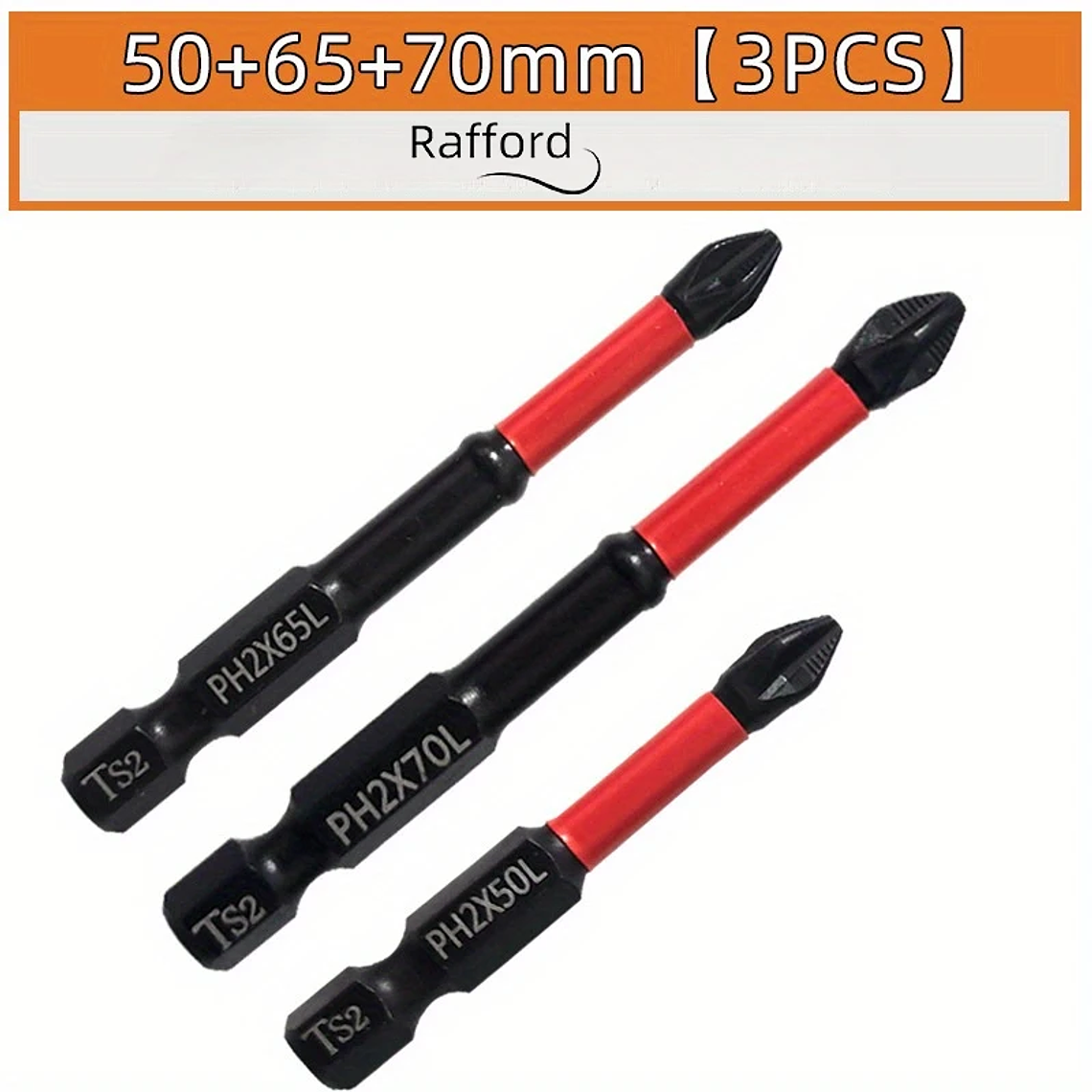 Juego de brocas magnéticas antideslizantes de 3/6/12 piezas, acero S2, brocas cruzadas y de impacto, adecuadas para conductores eléctricos y manuales 7