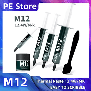 Pasta térmica EP, pasta de grasa conductora térmica de rendimiento 12,4 W/MK 1/4/8/15/30g para juegos, PC, PS5, CPU, refrigeración GPU