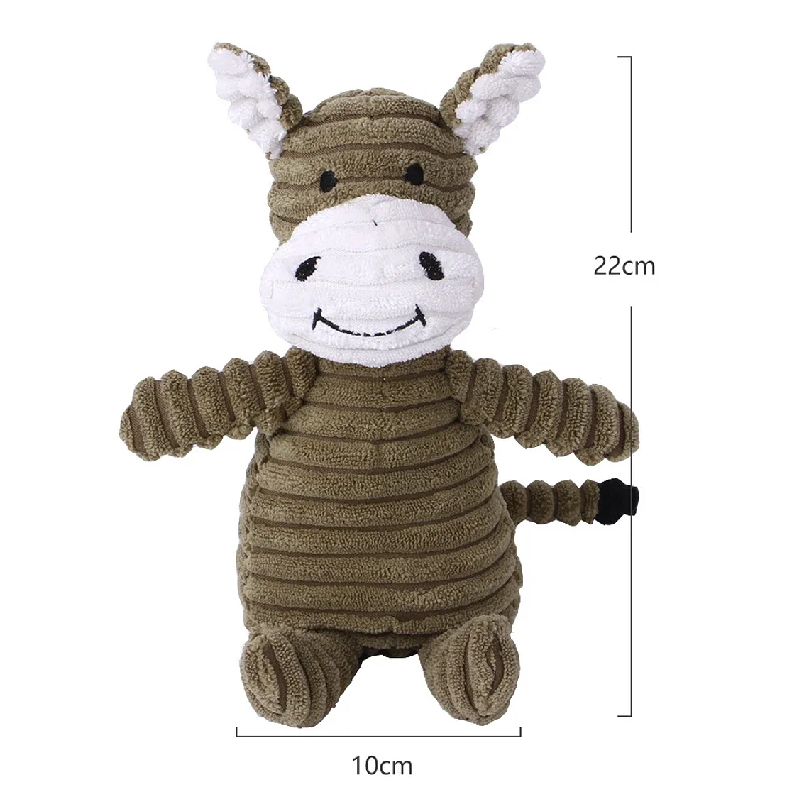 Juguete de peluche para perros con forma de animales, juguetes chirriantes resistentes a mordeduras, juguetes de pana para perros pequeños y grandes, accesorios de entrenamiento para cachorros y masc 4
