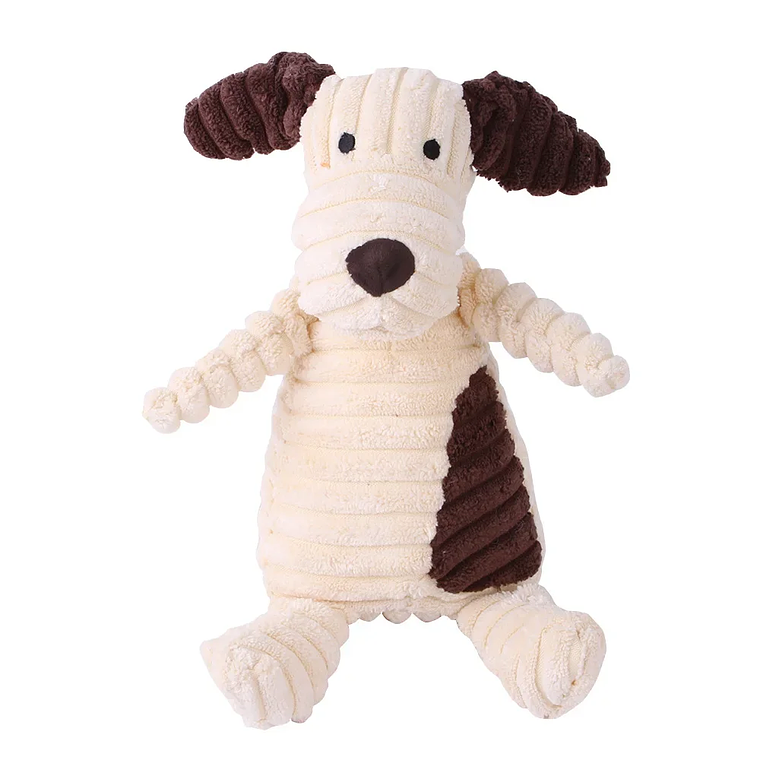 Juguete de peluche para perros con forma de animales, juguetes chirriantes resistentes a mordeduras, juguetes de pana para perros pequeños y grandes, accesorios de entrenamiento para cachorros y masc 5