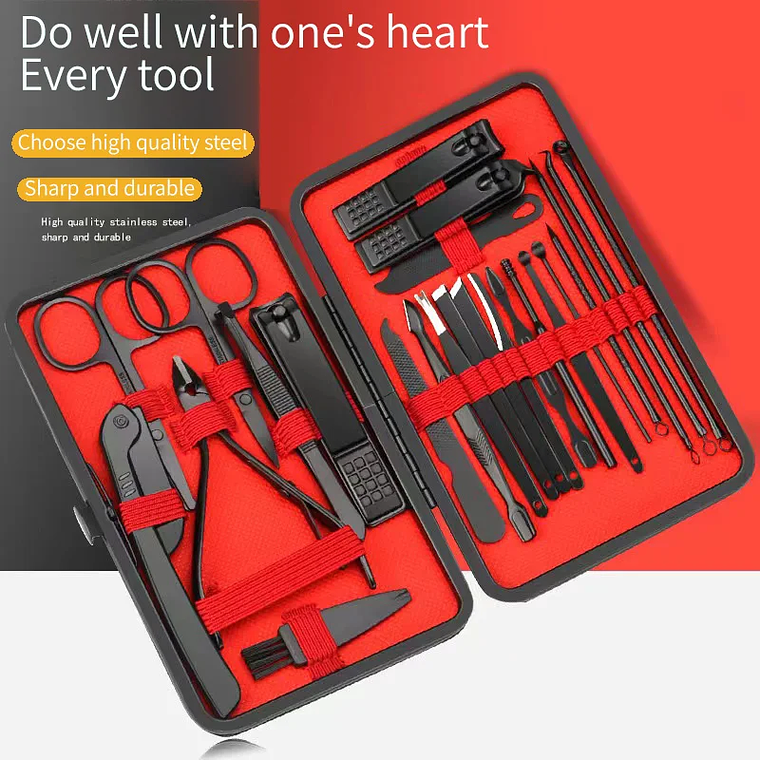 Juego de cortaúñas, herramientas de belleza prácticas, cortaúñas para manicura, cortaúñas, cuchillo para pedicura, cuchillo pelador de orejas, manicura de uñas T 3