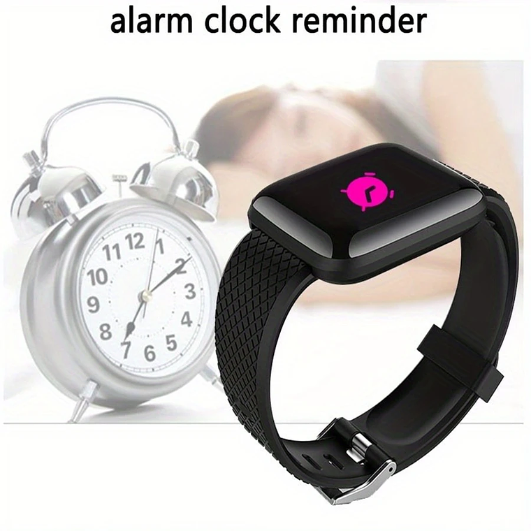 Reloj inteligente para hombre y mujer, pulsera con mensaje, Monitor de Fitness, regalo de cumpleaños, reloj electrónico para Android IOS 4