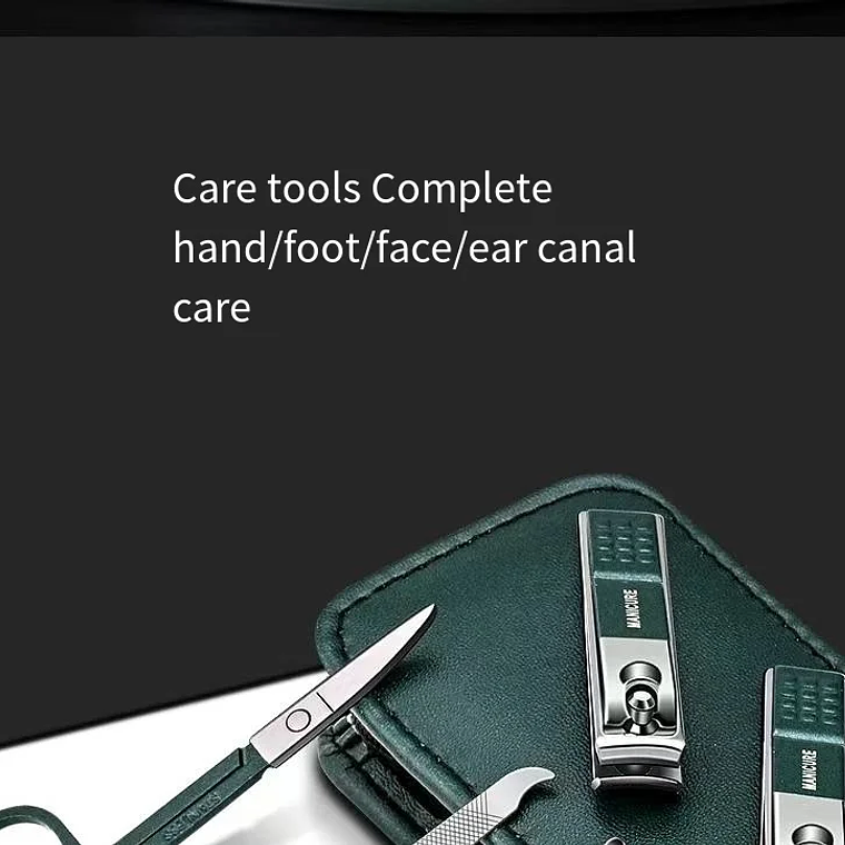 Juego de tijeras de uñas para hombre y mujer, cortaúñas especial de gama alta para el hogar, herramientas de belleza de manicura, 6 piezas portátiles para el hogar 11