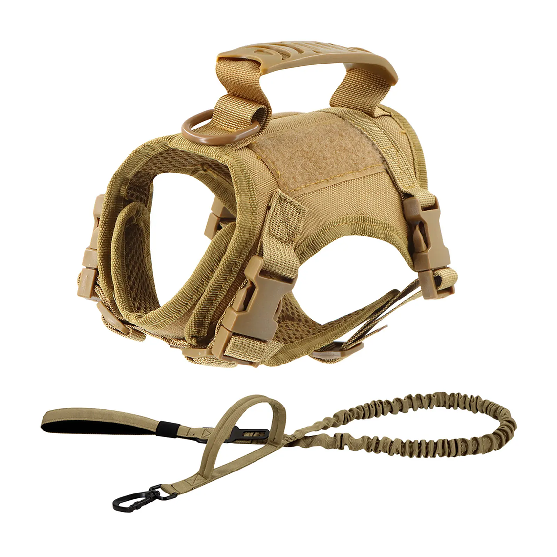 Arnés táctico para gatos con 9 parches, correas para chaleco para cachorros y perros pequeños con asa, arneses de entrenamiento, accesorios ajustables para mascotas 11