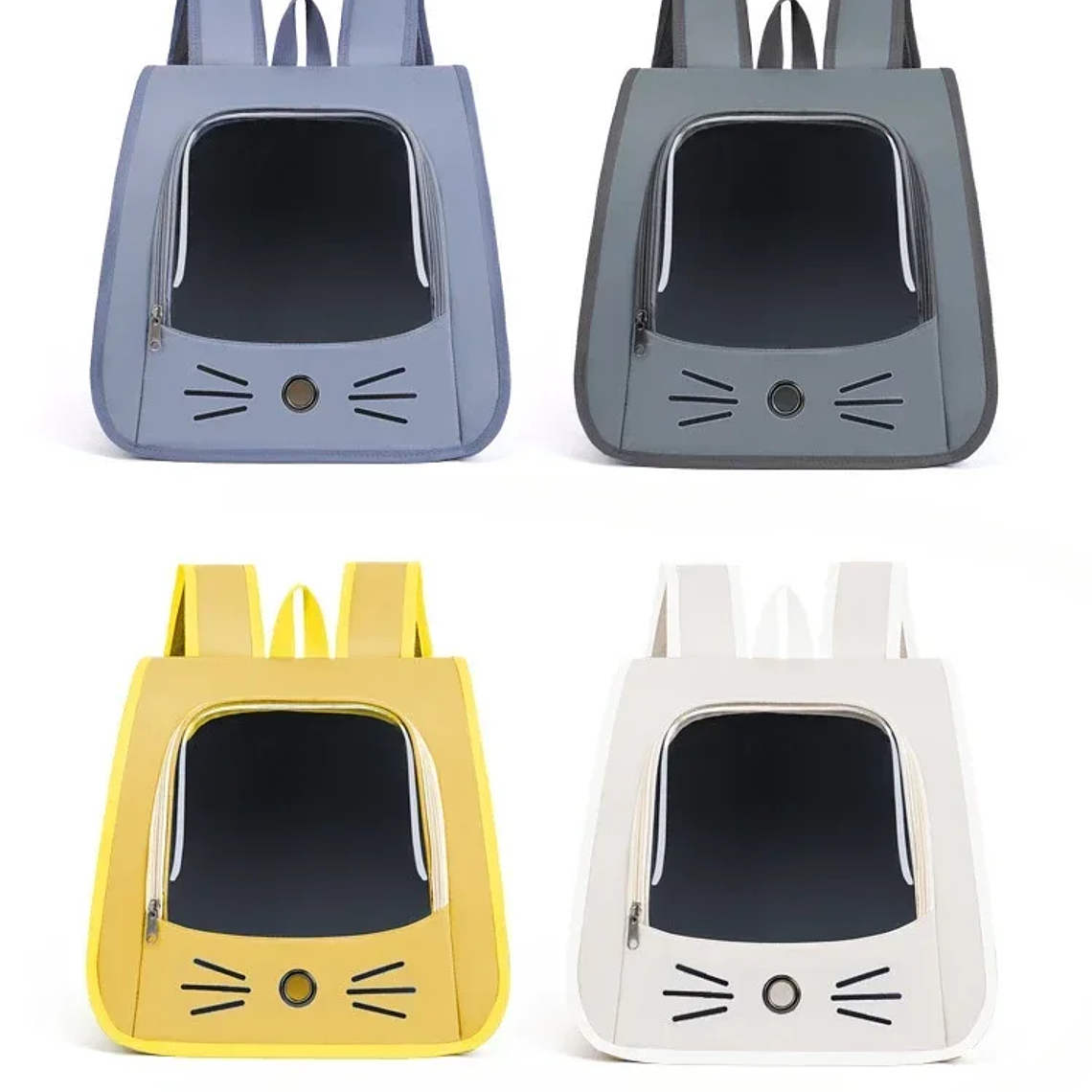 Bolsa de transporte para gatos, mochila para gatos, bolsa de hombro portátil transpirable para exteriores, portador de transporte para perros pequeños 11